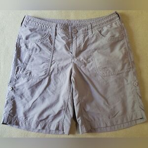 The North Face Grey w/ Pink Drawstring Hiking Shorts